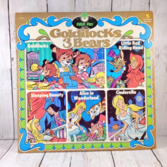 1964 Peter Pan Records Goldilocks & 3 Bears Vinyl Album 33 RPM Childrens Stories - Picture 1 of 3